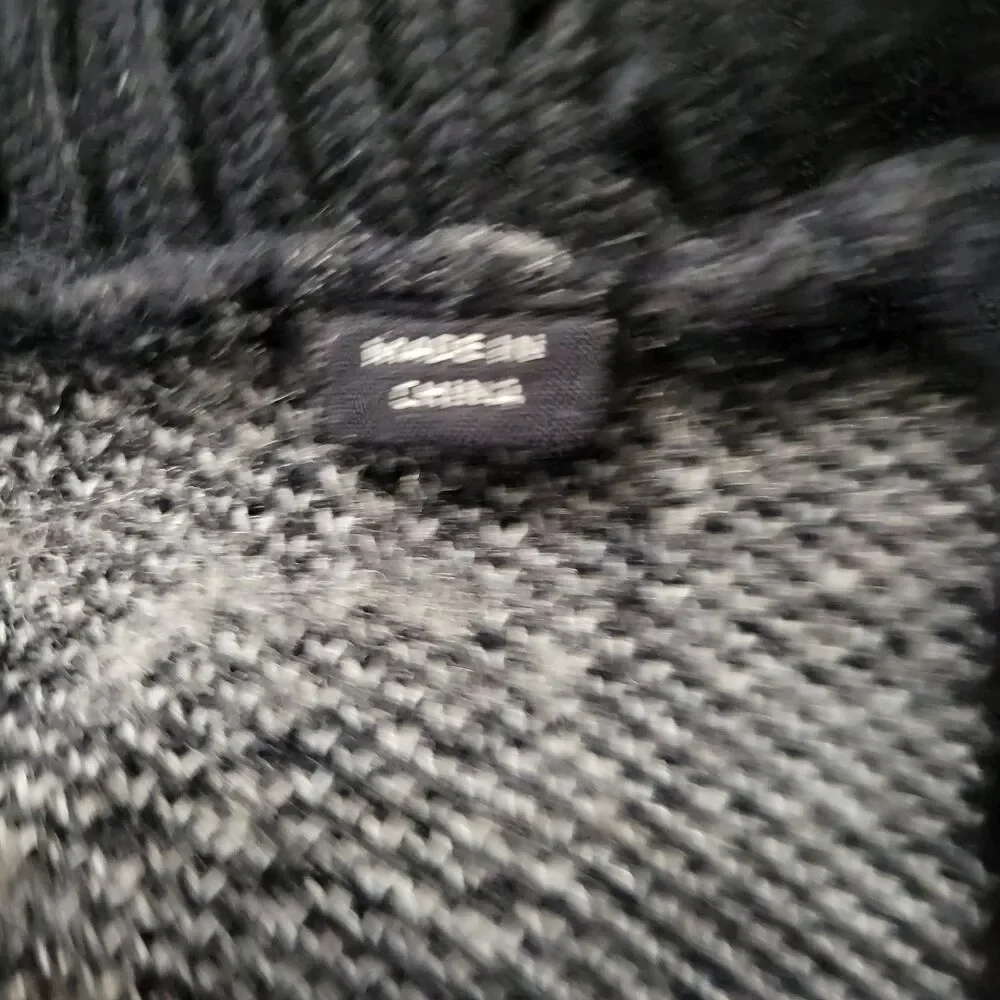 AllSaints Ture Saints Crew Jumper Sweater XL Distressed Zebra Knit Wool Alpaca